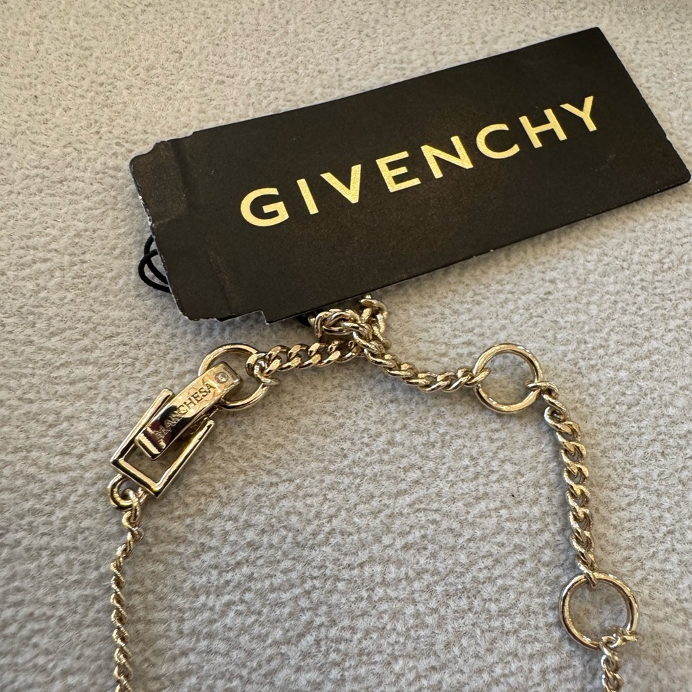 Vintage Givenchy pink crystal lavalier (Y drop) necklace “Marchesa style”. - Picture 3 of 4